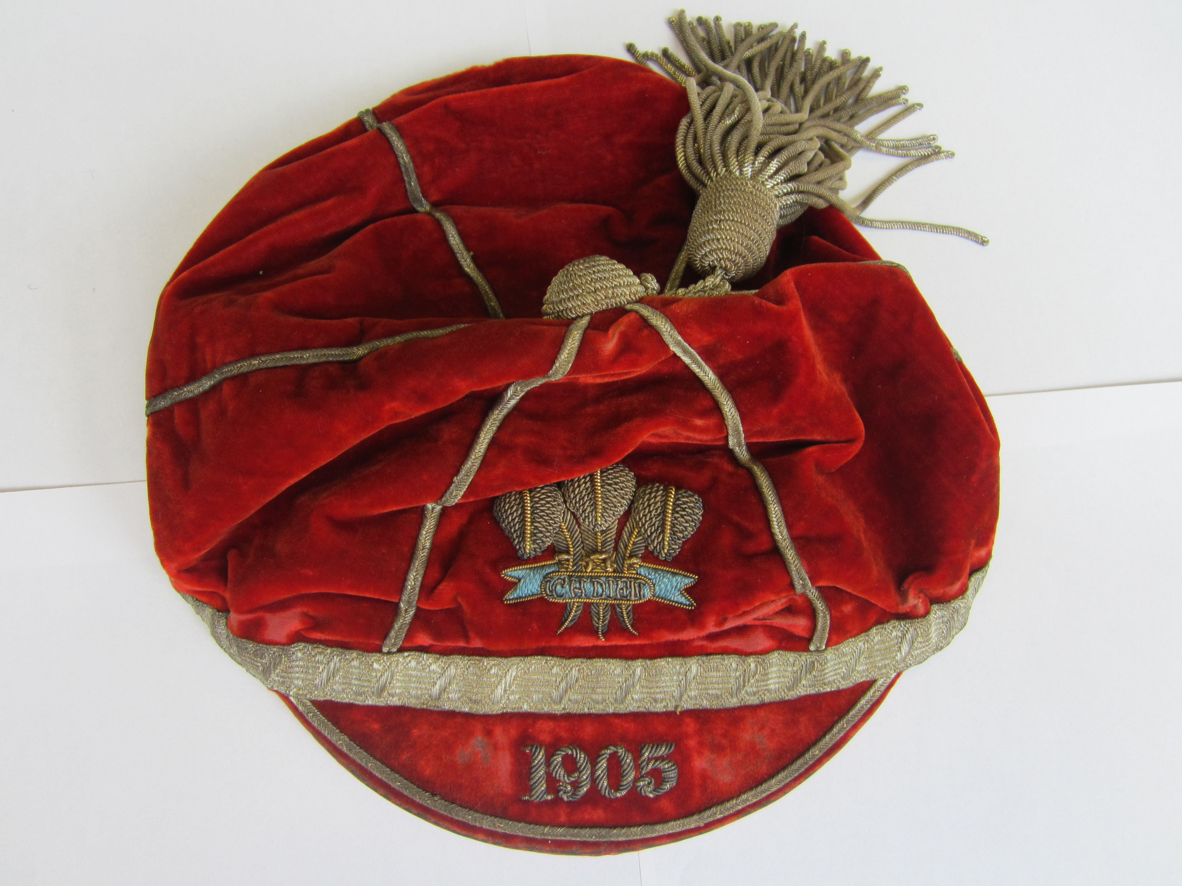 Percy Bush Wales Rugby cap 1905 - Sold £2000